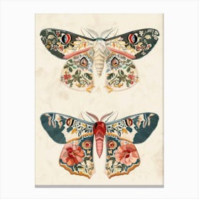 Butterfly Symphony William Morris Style 5 Canvas Print
