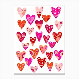 Japandi Hearts Canvas Print