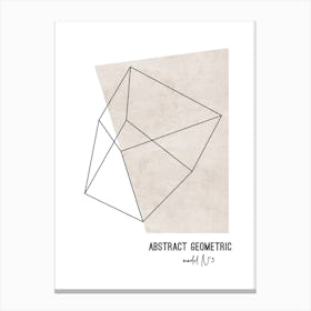 Abstract Geometric 3 Canvas Line Art Print