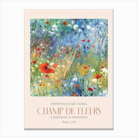 Champ De Fleurs, Floral Art Exhibition 24 Canvas Print