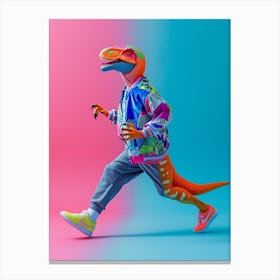 Toy Dinosaur Running 1 Canvas Print