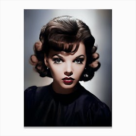 Color Photograph Of Judy Garland 1 Canvas Print