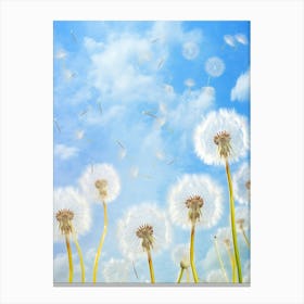 Dandelion In The Wind 2 Canvas Print