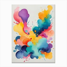 Colorful Splashes 3 Canvas Print