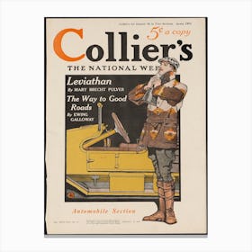 Collier's, Automobile Section, Edward Penfield Canvas Print