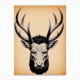 Deer Head 43 Canvas Print