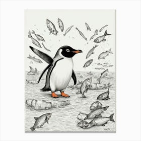 Penguins 12 Canvas Print