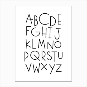 Alphabet Canvas Print