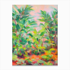 Maranta 2 Impressionist Painting Plant Canvas Print