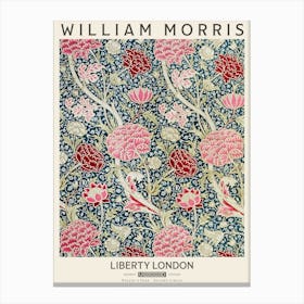 Liberty Print William Morris Cray Red Pink Canvas Print