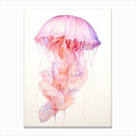 Sea Nettle Jellyfish Watercolour 5 Canvas Print