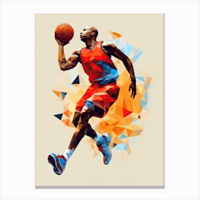 Basketball Player minimalism Canvas Print