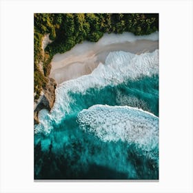 Aerial View Of A Beach 122 Canvas Print