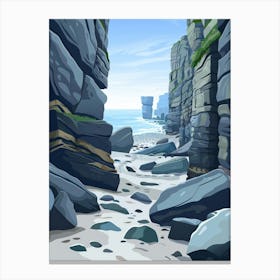 Rock Cliffs Canvas Print