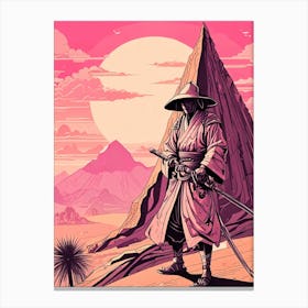 Samurai in Desert 1 Canvas Print