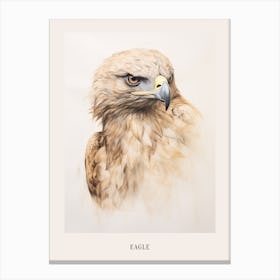 Vintage Bird Drawing Eagle 3 Poster Canvas Print