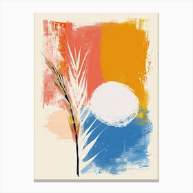 Wheat And Sun, Boho Canvas Print