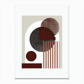 Helsinki Modern Curves Minimalist Bauhaus Canvas Print