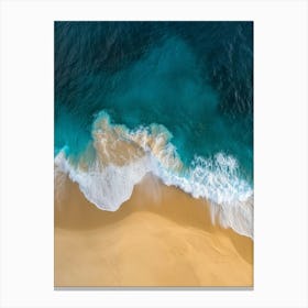 Aerial View Of The Beach 11 Canvas Print