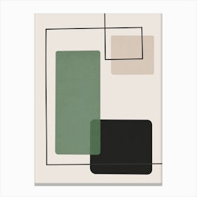 Composition of squares and lines 1 Canvas Print