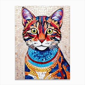 Mosaic Cat 8 Canvas Print