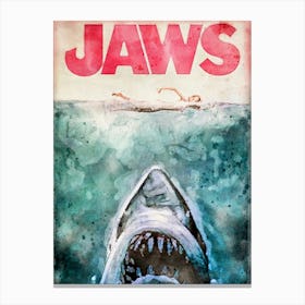Shark Scary Jaws Movie Canvas Print