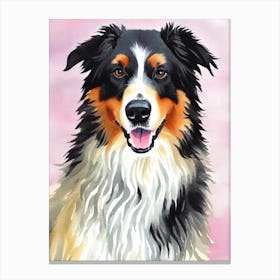 Belgian Sheepdog Watercolour dog Canvas Print