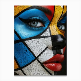 Geometric Portrait 0003 Geometric Portrait 0005 Geo Face 17 Canvas Print