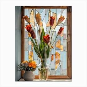 Stained Glass Window Canvas Print