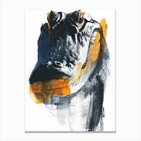 Alligator Head 6 Canvas Print