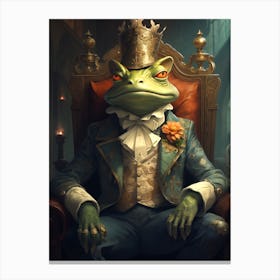 Frog King Canvas Print