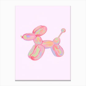 Balloon Poodle Canvas Print