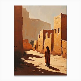 Arabian Man In The Desert Canvas Print