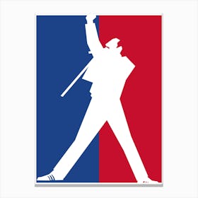 Minimalist Freddie Mercury Canvas Print