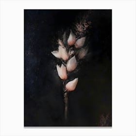 Dark Gothic Flower Of The Night Canvas Print