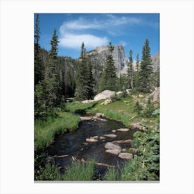 Mountain Stream - Mountain Stream Stock Videos & Royalty-Free Footage Canvas Print