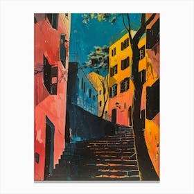 Stairs In The City Canvas Print