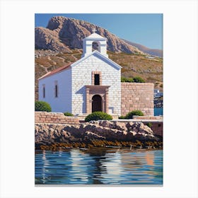 Church On The Beach Canvas Print