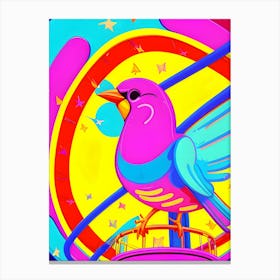 Colorful Bird-Reimagined 1 Canvas Print