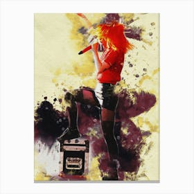 Smudge Of Hayley Williams Live Concert Canvas Print