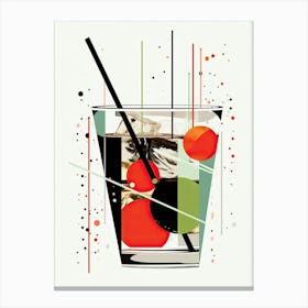 Illustration Zombie Floral Infusion Cocktail 3 Canvas Print