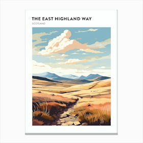 The East Highland Way Scotland 1 Hiking Trail Landscape Poster Canvas Print