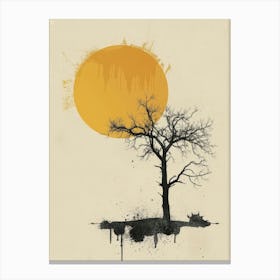 Tree In The Sun Canvas Print