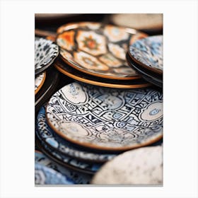 Collection Of Plates 1 Canvas Print