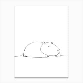 Capybara Leinwandbild