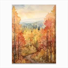 Autumn Forest Landscape Talladega National Forest Canvas Print