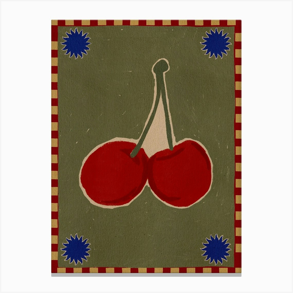Lush Duo 1 Canvas Print by Shatha Al Dafai