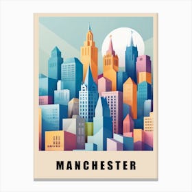 Manchester City Low Poly (6) Canvas Print