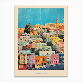 Kitsch San Francisco Poster 2 Canvas Print