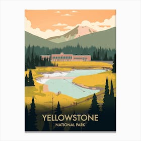 Yellowstone National Park Vintage Travel Poster 2 Canvas Print